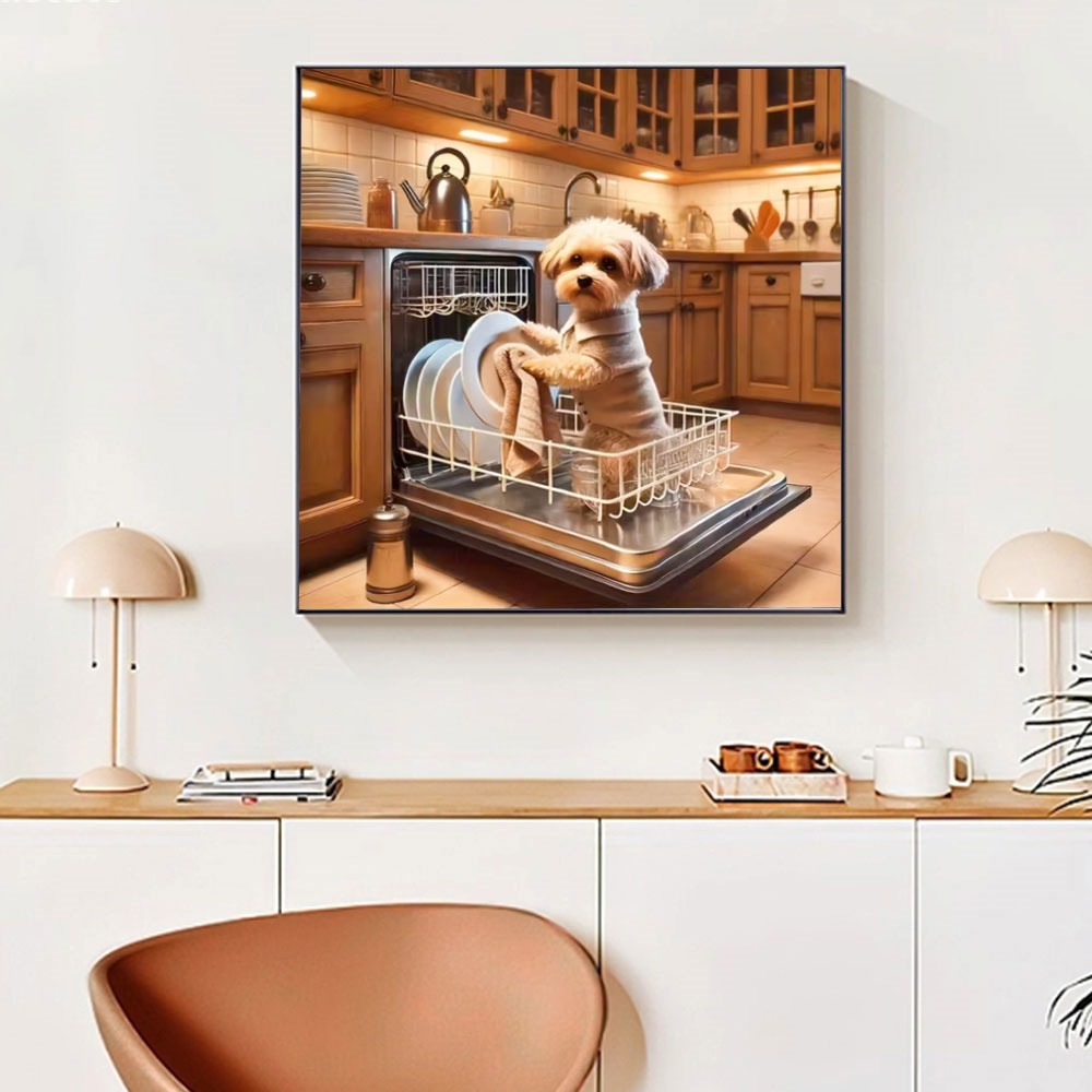 華燦新作 ダイヤモンドペインティング 可愛い犬 5D DIY - Resin Art Kitchen のレビューと価格