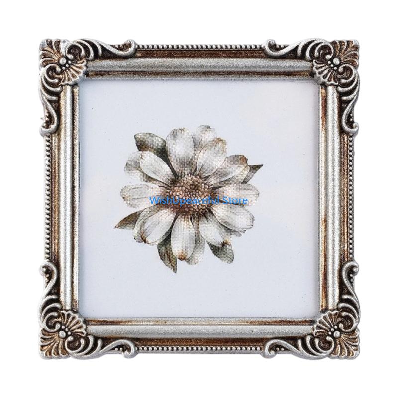 34YA レトロなフォトフレーム、装飾フォトフレームアンティ - Resin Art Photo Frame のレビューと価格