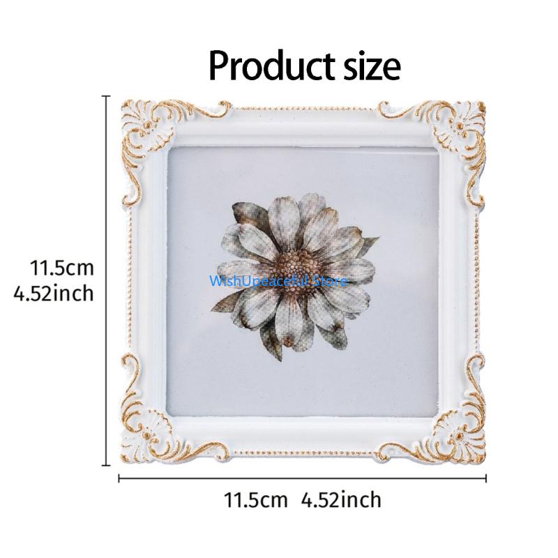 34YA レトロなフォトフレーム、装飾フォトフレームアンティ - Resin Art Photo Frame のレビューと価格