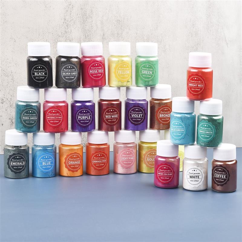 24コレクターズビーズ10g,エポキシ樹脂,染料,マニキュア - Pearl Powder Resin のレビューと価格