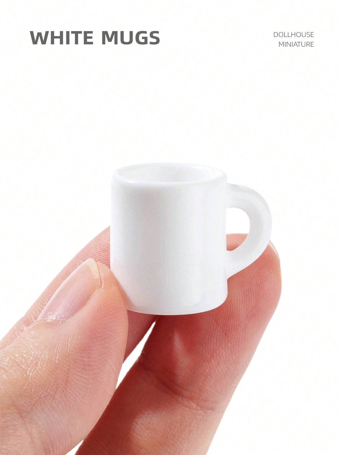 10個入りドールハウスミニチュアホワイトマグカップ：キッチン - Resin Art Kitchen のレビューと価格