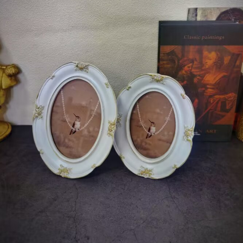 フランスのヴィンテージ風ウォールフォトフレームアート絵画装飾 - Resin Art Photo Frame のレビューと価格