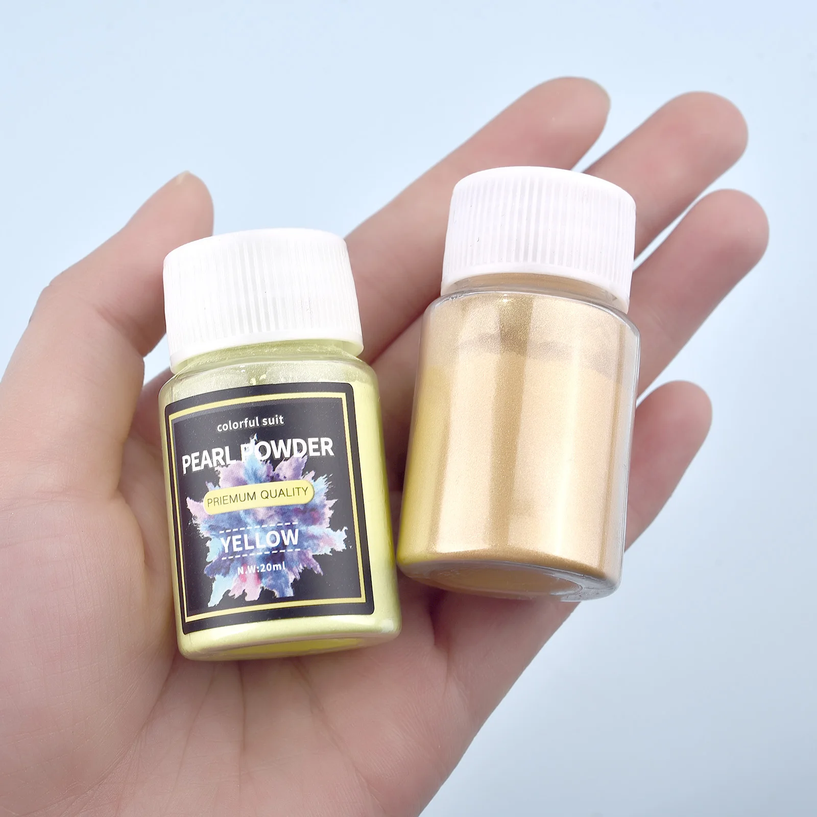 20 ミリリットル化粧品グレードの真珠光沢のある天然雲母鉱物 - Pearl Powder Resin のレビューと価格